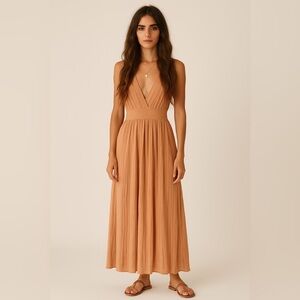 Jen's Pirate Booty x Free People Maxi Dress in Camel